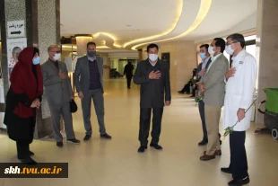 دیدار ریاست دانشگاه فنی و حرفه ای خراسان جنوبی و هیئت همراه با کارکنان بیمارستان رازی به مناسبت روز پرستار 3