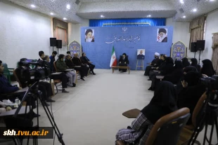 نشست رئیس دانشگاه فنی وحرفه ای واحد استان خراسان جنوبی،کارکنان،أعضای هیأت علمی و دانشجویان با نماینده ولی فقیه استان خراسان جنوبی 4