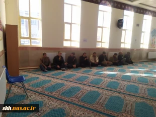 مراسم زیارت عاشورا و گرامیداشت روز جانباز به مناسبت دهه فجر و اعیاد شعبانیه با سخنرانی غلامرضا رضائی جانباز،آزاده و رزمند هشت سال دفاع مقدس در دانشگاه ملی مهارت واحد استان خراسان جنوبی برگزار شد.  10