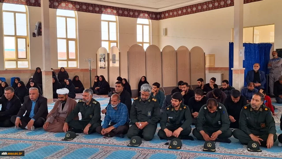 مراسم یادبود شهدای اقتدار دانش آموخته آموزشکده پسران بیرجند شهیدمهندس مهدی زیبا و شهید مهندس اسماعیل نادی مقدم 2