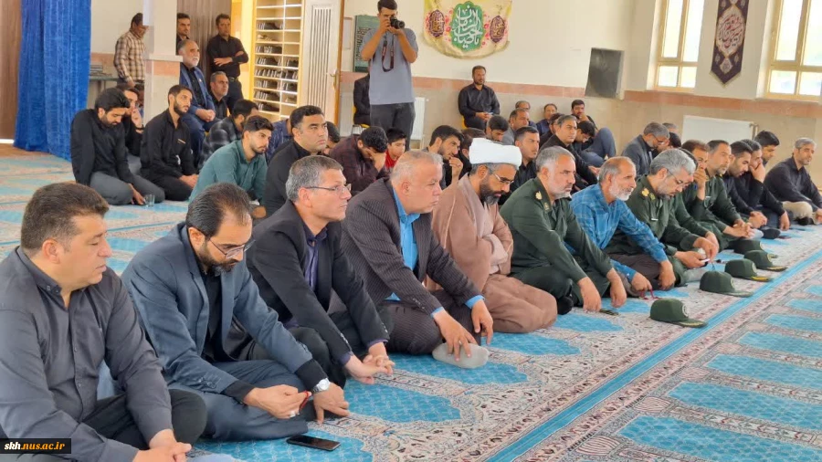 مراسم یادبود شهدای اقتدار دانش آموخته آموزشکده پسران بیرجند شهیدمهندس مهدی زیبا و شهید مهندس اسماعیل نادی مقدم 7