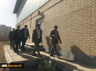 بازدید دکتر علیرضا جهانگیر  و هیأت همراه  و دکتر غلام پور فرماندار شهرستان قائنات از دانشگاه ملی مهارت قاین 2