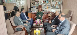 دیدار صمیمی دکترعلیرضا جهانگیر ریاست دانشگاه ملی مهارت واحد استانی خراسان جنوبی و با همراهی کارکنان ستاد استان با مدیرکل محترم بنیاد حفظ آثار و نشر ارزش های دفاع مقدس استان خراسان جنوبی   3