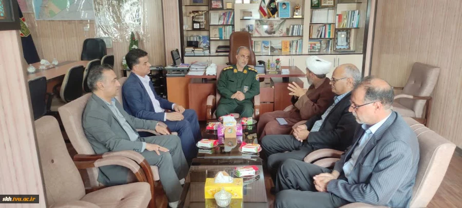 دیدار صمیمی دکترعلیرضا جهانگیر ریاست دانشگاه ملی مهارت واحد استانی خراسان جنوبی و با همراهی کارکنان ستاد استان با مدیرکل محترم بنیاد حفظ آثار و نشر ارزش های دفاع مقدس استان خراسان جنوبی   3