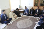 نشست صمیمی  ریاست دانشگاه ملی مهارت واحد استانی خراسان جنوبی به همراه معاونین و مدیران ستاد استان و آموزشکده دختران بیرجند با نماینده محترم ولی فقیه در استان خراسان جنوبی وامام جمعه بیرجند  2