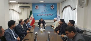 دیدار ریاست دانشگاه ملی مهارت واحد استانی خراسان جنوبی و مسئول محترم دفتر نهاد رهبری وجمعی از مسئولین ستاد استان با فرماندار شهرستان فردوس  3