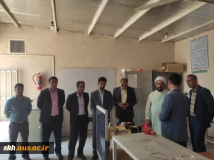 بازدید ریاست دانشگاه ملی مهارت واحد استانی خراسان جنوبی و حاج آقای مسعودی مسئول محترم دفتر نهاد نمایندگی مقام معظم رهبری در دانشگاه ملی مهارت استان معاون محترم آموزشی و پژوهشی استان ،مدیر محترم حراست استان ازفضاها و کار گاه ها و نشست صمیمی با همکاران آموز