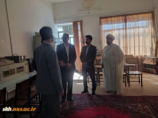 بازدید ریاست دانشگاه ملی مهارت واحد استانی خراسان جنوبی و حاج آقای مسعودی مسئول محترم دفتر نهاد نمایندگی مقام معظم رهبری در دانشگاه ملی مهارت استان معاون محترم آموزشی و پژوهشی استان ،مدیر محترم حراست استان ازفضاها و کار گاه ها و نشست صمیمی با همکاران آموز