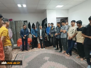 بازدید سرزده ریاست دانشگاه ملی مهارت واحد استان خراسان جنوبی و هیأت همراه از خوابگاه موقت آموزشکده پسران بیرجند  5