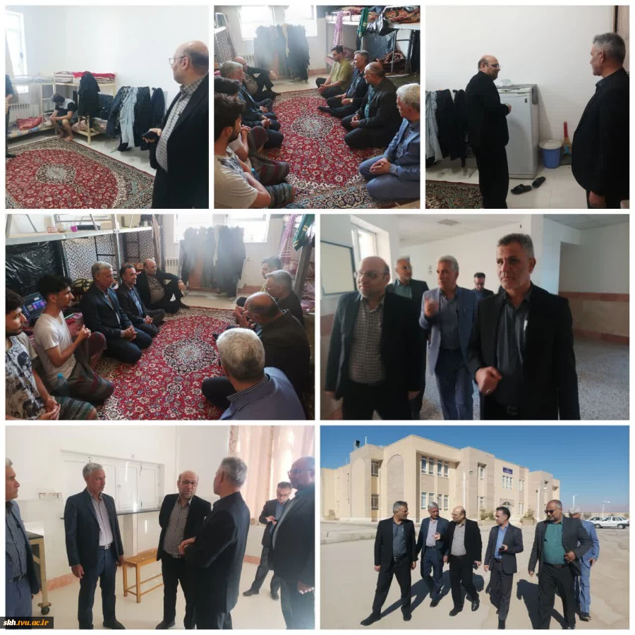 بازدید دکتر شمامی مدیر کل محترم امور دانشجویی دانشگاه ملی مهارت کشور از خوابگاه دانشجویی پسران طبس 2