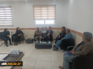 نشست رئیس سازمان مدیریت پسماند شهرداری بیرجند و هیات همراه با مسئولین دانشگاه ملی مهارت  استان خراسان جنوبی 2