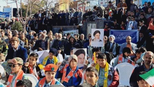 حضور ریاست و همکاران در مراسم جشن ملی، آغاز دهه مبارک فجر انقلاب اسلامی ایران 3