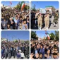 حضور رئیس دانشگاه ملی مهارت استان خراسان جنوبی و مدیرکل دفتر برنامه بودجه ،تحول اداری وبهره وری دانشگاه ملی مهارت، در تشییع و خاکسپاری شهید هاشم میری بُقال