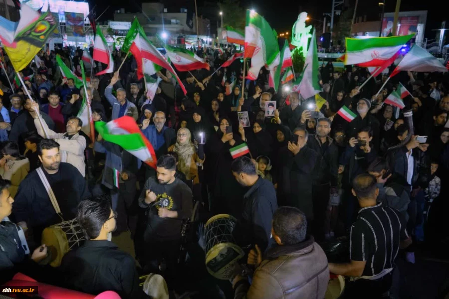 حضور پر شور و شعور همکاران به همراه خانواده ها و جمعی از دانشجویان دانشگاه ملی مهارت واحد استانی خراسان جنوبی در محفل سوگ اربعین قائد شهید امت (قدس سره) 6
