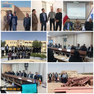 بازدید مدیرکل دفتر برنامه بودجه، تحول اداری وبهره وری دانشگاه ملی مهارت و رئیس دانشگاه ملی مهارت استان خراسان جنوبی از آموزشکده طبس