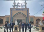 حضور مدیرکل دفتر برنامه بودجه، تحول اداری وبهره وری دانشگاه ملی مهارت و رئیس دانشگاه ملی مهارت استان خراسان جنوبی، در گلزار شهدای شهرستان فردوس 3