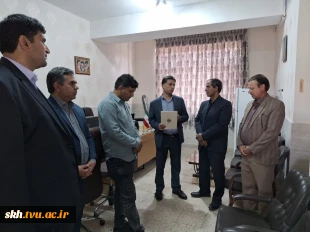 بازدید مدیرکل دفتر برنامه بودجه، تحول اداری وبهره وری  دانشگاه ملی مهارت و رئیس دانشگاه ملی مهارت استان خراسان جنوبی، از آموزشکده ملی مهارت پسران فردوس  2