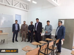 بازدید مدیرکل دفتر برنامه بودجه، تحول اداری وبهره وری  دانشگاه ملی مهارت و رئیس دانشگاه ملی مهارت استان خراسان جنوبی، از آموزشکده ملی مهارت پسران فردوس  6