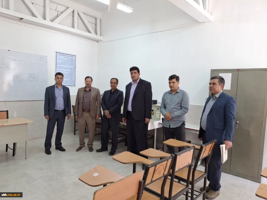 بازدید مدیرکل دفتر برنامه بودجه، تحول اداری وبهره وری  دانشگاه ملی مهارت و رئیس دانشگاه ملی مهارت استان خراسان جنوبی، از آموزشکده ملی مهارت پسران فردوس  6