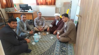 دیدار دکتر علیرضا جهانگیر رئیس دانشگاه ملی مهارت استان خراسان جنوبی بمناسبت هفته معلم  با امام جماعت دانشگاه