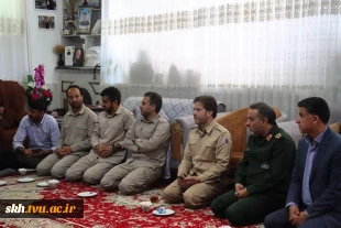 دیدار رئیس دانشگاه ملی مهارت استان خراسان جنوبی با خانواده شهید سرافراز مهدی زیبا  2