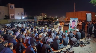 حضور همکاران دانشگاه ملی مهارت خراسان جنوبی در مراسم اولین سالگرد شهید مهدی زیبا 4