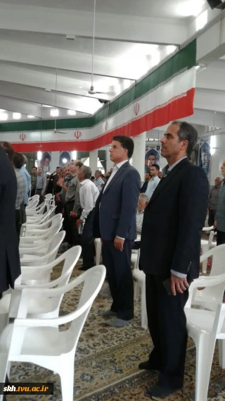 رئیس دانشگاه ملی مهارت استان خراسان جنوبی  در اجلاسیه شهدای جهادگر و رونمایی از پوستر و شعار سال جهادگران بسیجی خدمت رسان در شهرستان فردوس